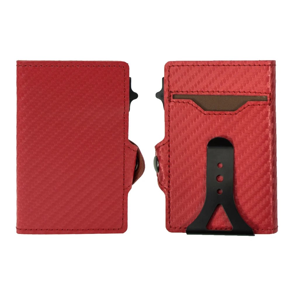 Valhart Carbon Jack – Slim Pop-Up Wallet with Money Clip & ID