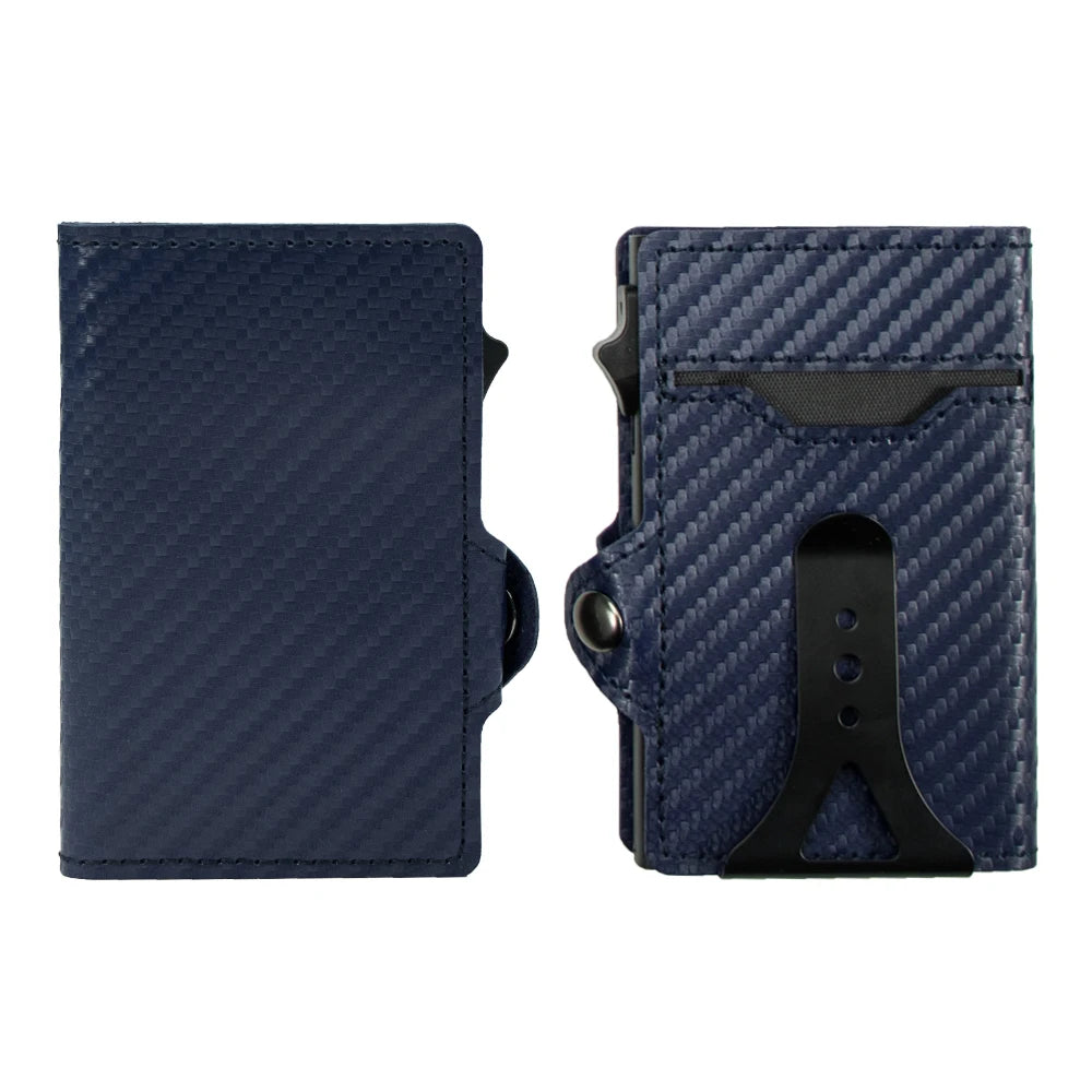 Valhart Carbon Jack – Slim Pop-Up Wallet with Money Clip & ID