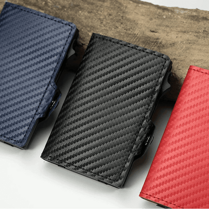 Valhart Carbon Jack – Slim Pop-Up Wallet with Money Clip & ID