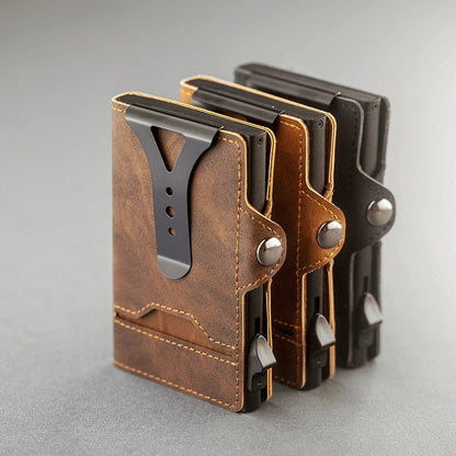 Valhart Jack – Slim Pop-Up Wallet with Money Clip & ID